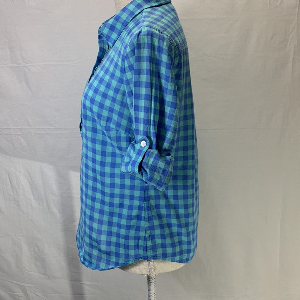 Vineyard Vines Half Button Down Pullover Blue/Gre… - image 4